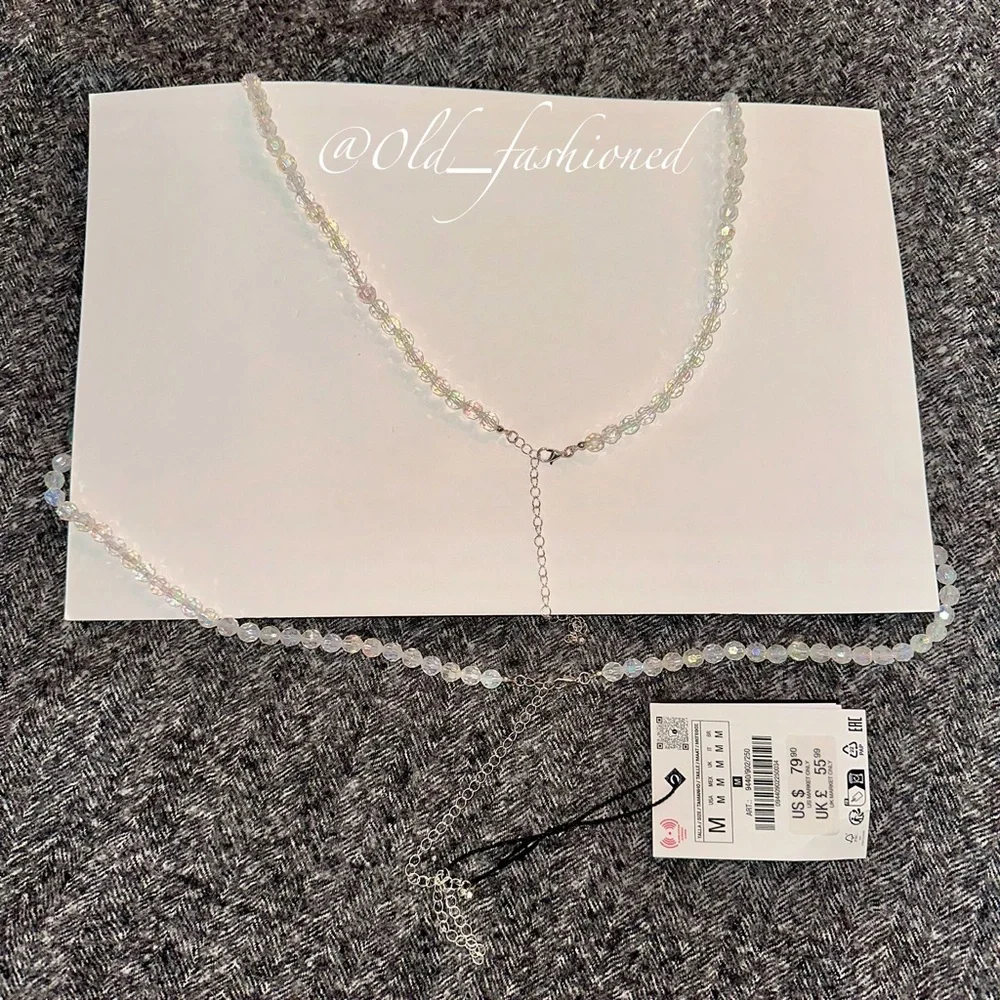 ZARA Beaded Triangle Bralette - Picture 9 of 10